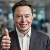 "Tesla robotaxi driving autonomously in Austin without a safety driver after Elon Musk announcement"