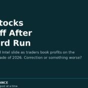 Chip stocks cool off after a record run — MoneyMind Finance market analysis banner