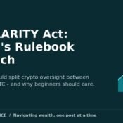 The CLARITY Act crypto rulebook to watch — MoneyMind Finance market analysis banner