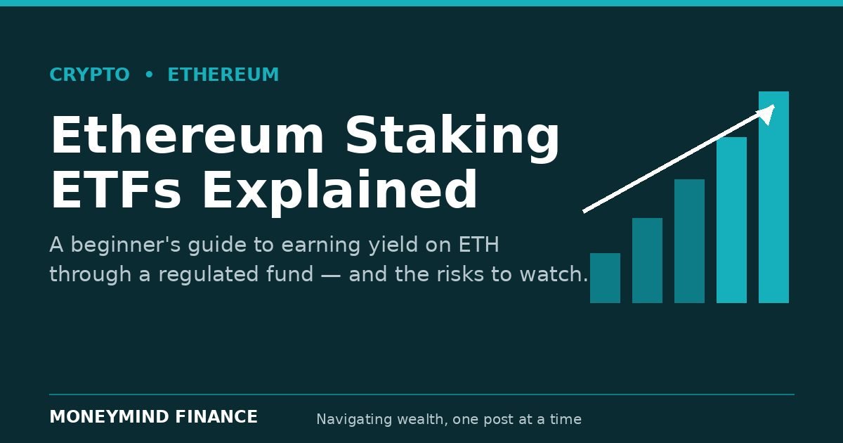 Ethereum staking ETFs beginner guide — MoneyMind Finance market analysis banner