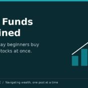 Index funds explained: one simple way beginners buy hundreds of stocks at once — MoneyMind Finance market analysis banner