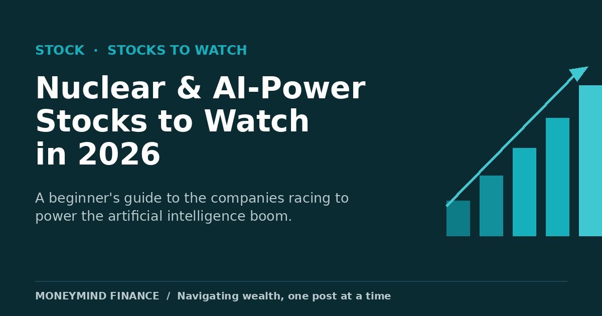 Nuclear and AI-power stocks to watch in 2026 — MoneyMind Finance market analysis banner