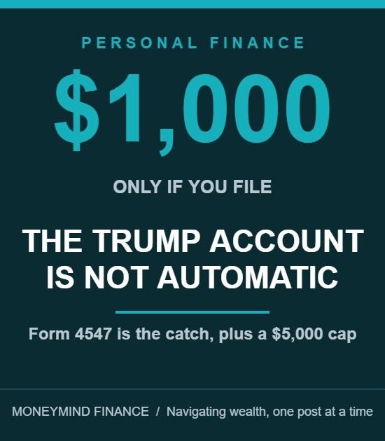 Trump Account Rules: The $1,000 Is Not Automatic