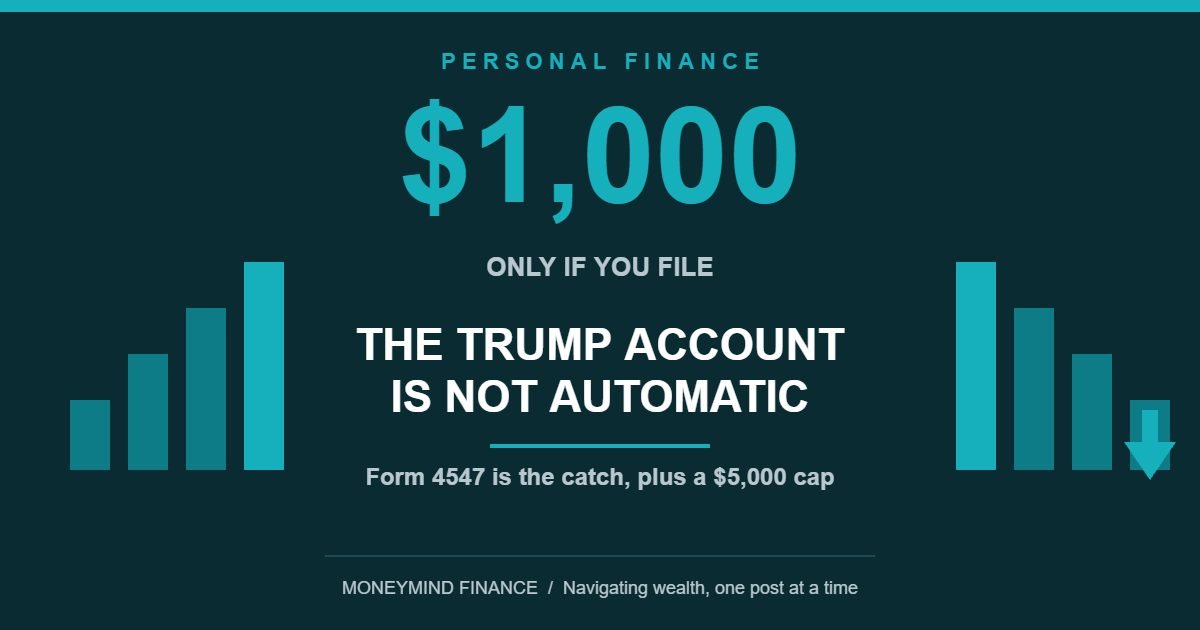 Trump Account Rules: The $1,000 Is Not Automatic