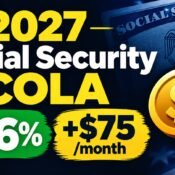 2027 Social Security COLA of 3.6%, about $75 more per month for retirees — MoneyMind Finance